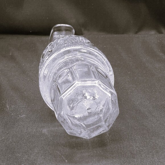 Antique Victorian Glass Cruet Ornate Pressed Pattern For Condiments Or Oil repla - Picture 4 of 5
